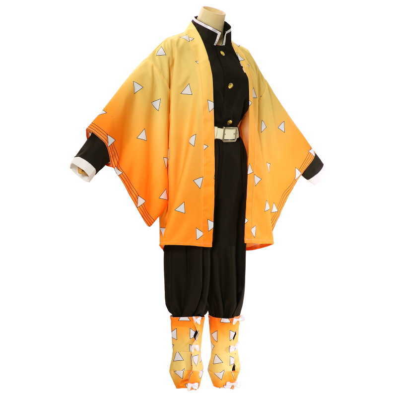 Agatsuma Zenitsu Cosplay Costume Anime Demon Slayer Yellow Kimetsu No Yaiba 2 Style Wig Cloak Belt Sword Halloween Party Uniform Y0913
Agatsuma Zenitsu Cosplay Costume Anime Demon Slayer Yellow Kimetsu No Yaiba 2 Style Wig Cloak Belt Sword Halloween Party Uniform Y0913