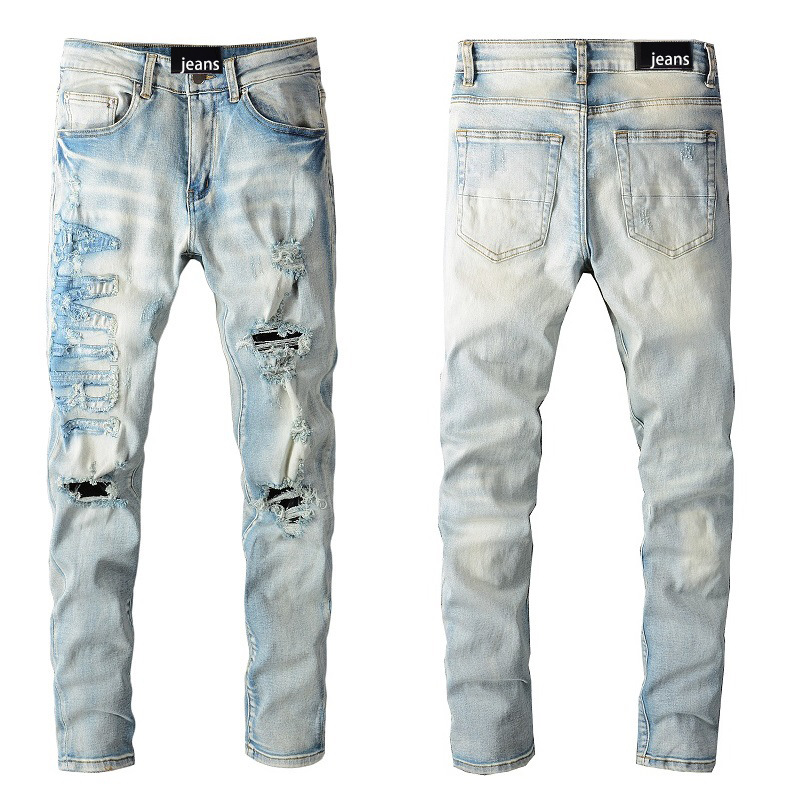 Men's Personalized Fashion Street Denim Casual Trousers Micro Stretch Cotton Youth Blue Ripped Skinny Jeans
Men's Personalized Fashion Street Denim Casual Trousers Micro Stretch Cotton Youth Blue Ripped Skinny Jeans