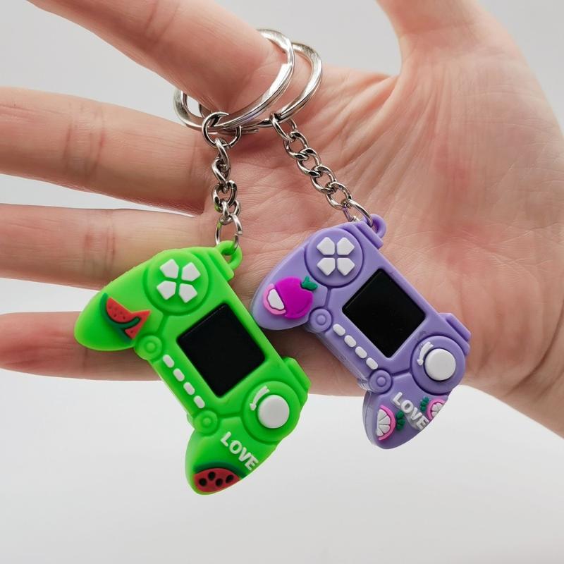 Keychains 1PCS PVC Game Handle Machine Keychain Key Ring Cute Simulation Gamepad Joystick Model Chain Bag Car Hanging Accessories 
Keychains 1PCS PVC Game Handle Machine Keychain Key Ring Cute Simulation Gamepad Joystick Model Chain Bag Car Hanging Accessories