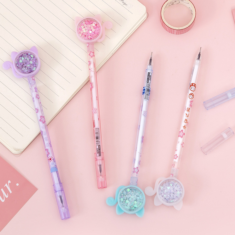 1 Pcs Stationery Kawaii Gel Pen School Office Supply Novel Creative Sequins Cat Glitter Recreation Cute GelPen gifts
1 Pcs Stationery Kawaii Gel Pen School Office Supply Novel Creative Sequins Cat Glitter Recreation Cute GelPen gifts