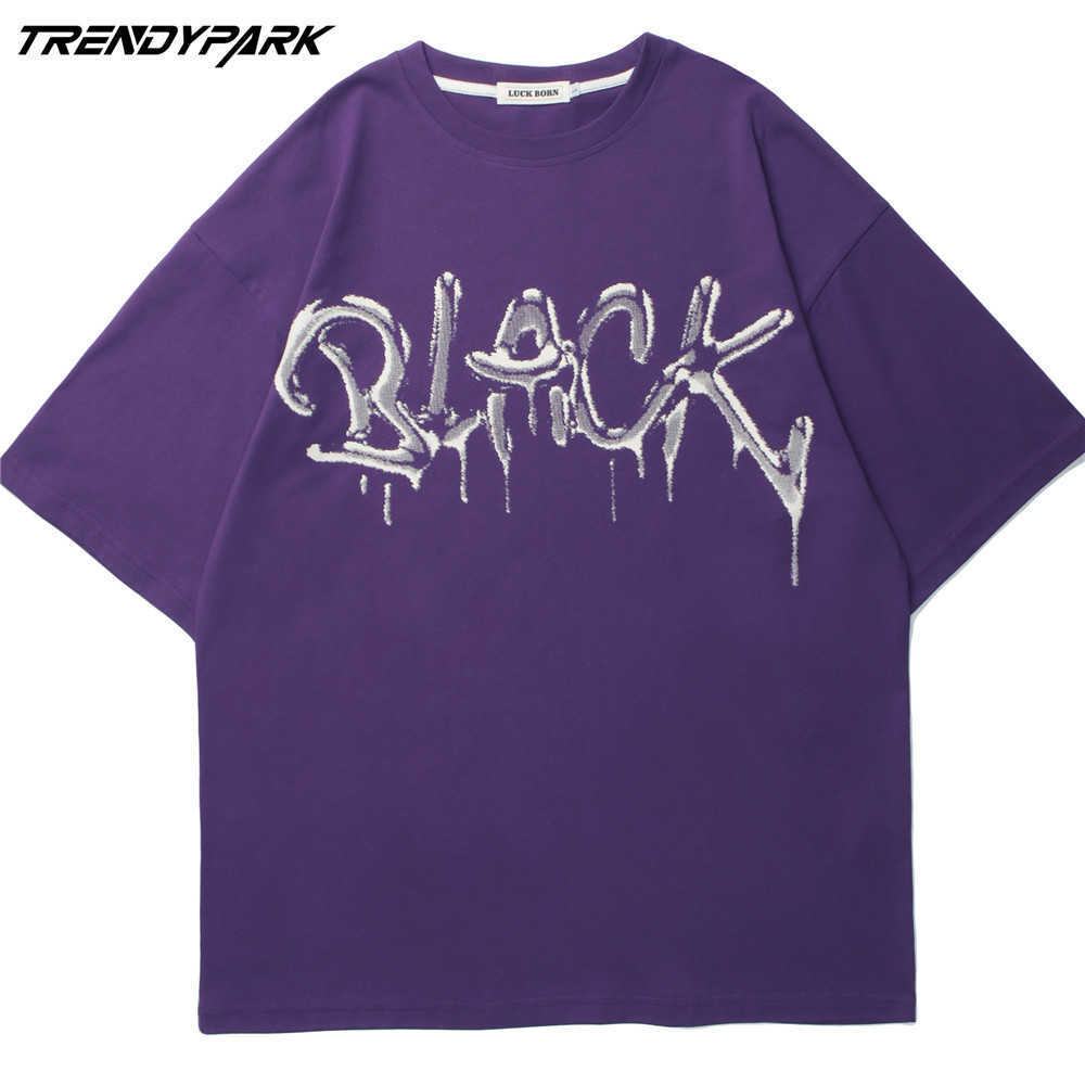 Men's T-shirt Summer Short Sleeve Goth Shadow Printed Oversized Cotton Casual Harajuku Streetwear Top Tshirts Clothing 210601