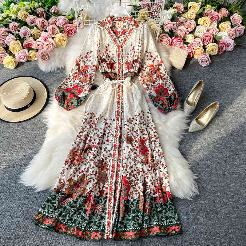 Casual Dresses Women Bohe Folk V-Neck Long Lantern Sleeve Euro Ladies Floral Printed Elegant Mid-calf es 2NQP, Mixed
Casual Dresses Women Bohe Folk V-Neck Long Lantern Sleeve Euro Ladies Floral Printed Elegant Mid-calf es 2NQP, Mixed
