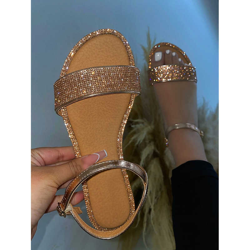 2021 Summer New Women's Sandals Flat Buckle Women's Shoes Fashion Rhinestone Outdoor Shoes Plus Size 43 Y0721, Black
2021 Summer New Women's Sandals Flat Buckle Women's Shoes Fashion Rhinestone Outdoor Shoes Plus Size 43 Y0721, Black