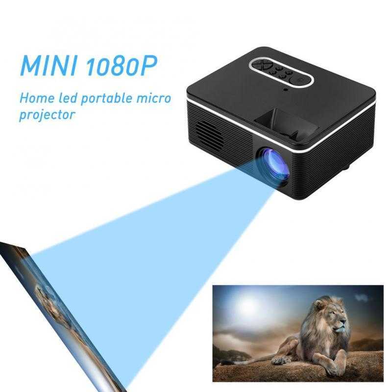 S361 Mini Full HD 1080P Portable Home Projector 4K Wifi Cinema Video Theater Projectors For Mobile Smartphone 1000 Lumens 210609