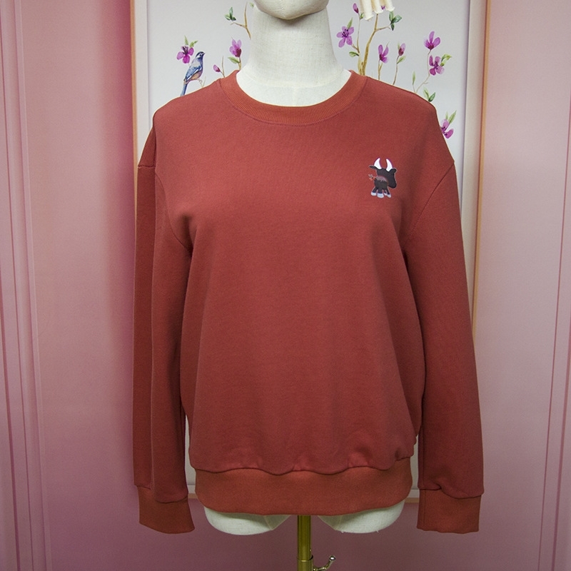 Women' 2021 new cartoon student Cow Print autumn thickened Cotton Terry sweater loose round neck Pullover, Rust red
Women' 2021 new cartoon student Cow Print autumn thickened Cotton Terry sweater loose round neck Pullover, Rust red