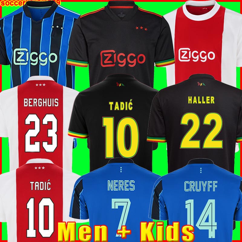 BERGHUIS GRAVENBERCH soccer jersey Amsterdam 21 22 BLIND PROMES HALLER NERES CRUYFF KLAASSEN 2021 2022 men kids kit sets football shirt MARLEY third black, Men third + patch2
BERGHUIS GRAVENBERCH soccer jersey Amsterdam 21 22 BLIND PROMES HALLER NERES CRUYFF KLAASSEN 2021 2022 men kids kit sets football shirt MARLEY third black, Men third + patch2