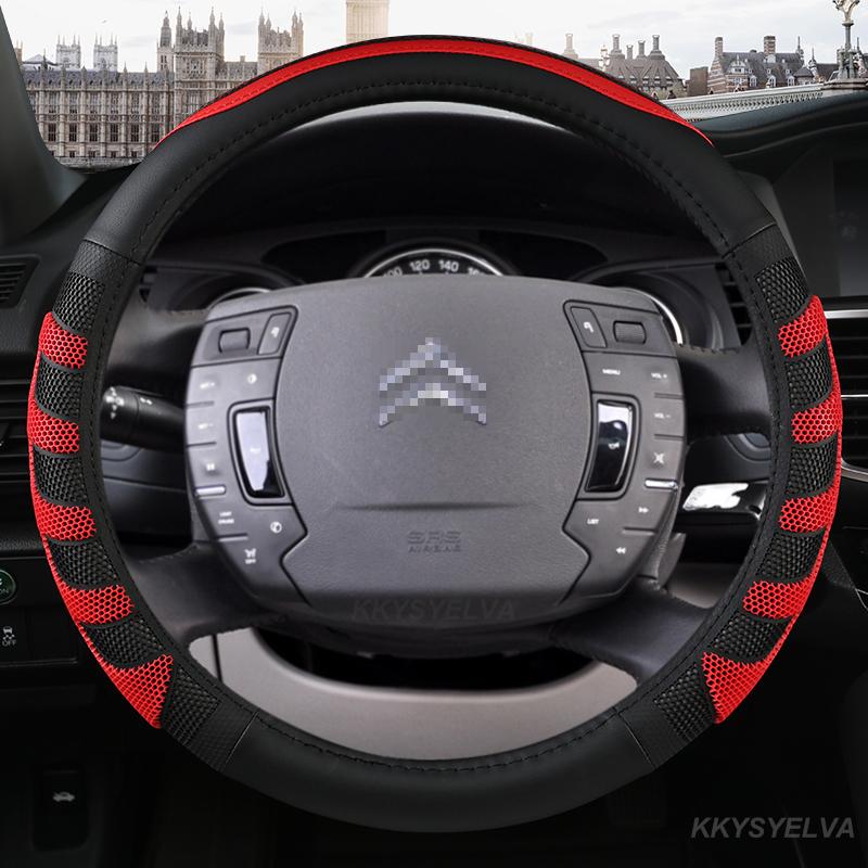 Steering Wheel Covers Microfiber Leather Car Steering-Wheels Cover 38cm 15" For C2 C4L C5 C-Elysee C-Triomphe C1 C4 C3-XR Auto Acces
Steering Wheel Covers Microfiber Leather Car Steering-Wheels Cover 38cm 15" For C2 C4L C5 C-Elysee C-Triomphe C1 C4 C3-XR Auto Acces