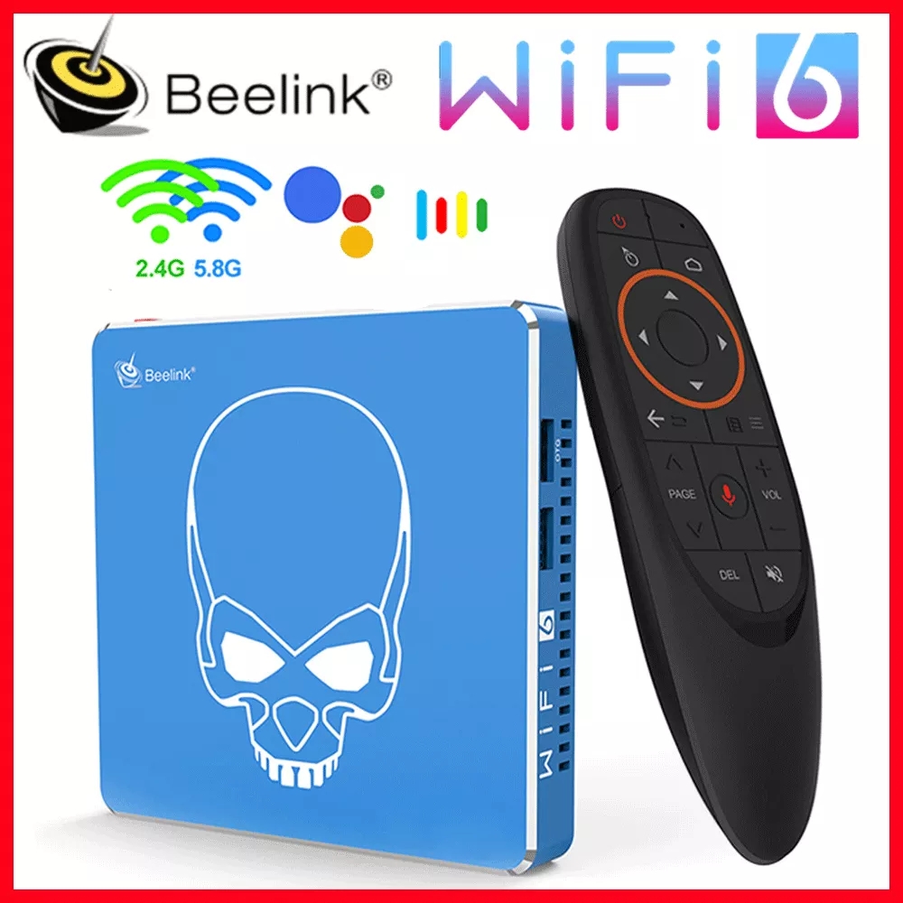 

Beelink GT King Pro WiFi 6 TV BOX Amlogic S922X-H Quad Core Android 9.0 4GB 64GB 4K Dolby Audio DTS BT5 1000M Smart TV BOX