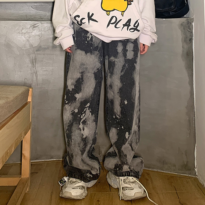 Summer Casual Jeans Woman Long Trousers Cowboy Female Loose Streetwear High Waist Hit Color Pants ZA4567 210427