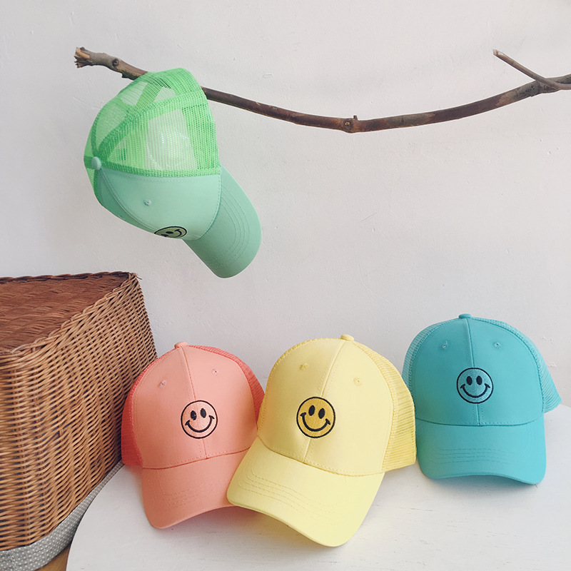 New Summer Childrens Baseball Cap Mesh Cap Male and Female Baby Sun-Proof Breathable Cool Straw Hat Smiley Face Pattern, Yellow
New Summer Childrens Baseball Cap Mesh Cap Male and Female Baby Sun-Proof Breathable Cool Straw Hat Smiley Face Pattern, Yellow