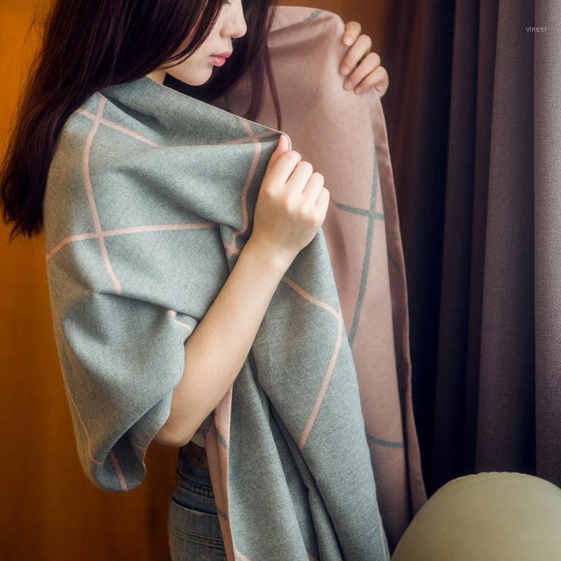 Scarves 2021 Hijab Lattice Shawl Thickening Keep Warm Winter Bandana Cashmere Scarf Cachecol Bandanas Echarpe Poncho, Blue;gray
Scarves 2021 Hijab Lattice Shawl Thickening Keep Warm Winter Bandana Cashmere Scarf Cachecol Bandanas Echarpe Poncho, Blue;gray