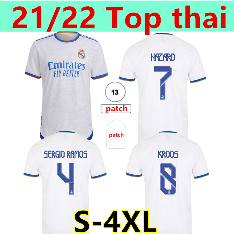 S-4XL 21 22 real madrid soccer jerseys hazard BENZEMA isco reinie sergio ramos modric bale football jersey men kit Hombres niños camisetas, 21/22 home
S-4XL 21 22 real madrid soccer jerseys hazard BENZEMA isco reinie sergio ramos modric bale football jersey men kit Hombres niños camisetas, 21/22 home