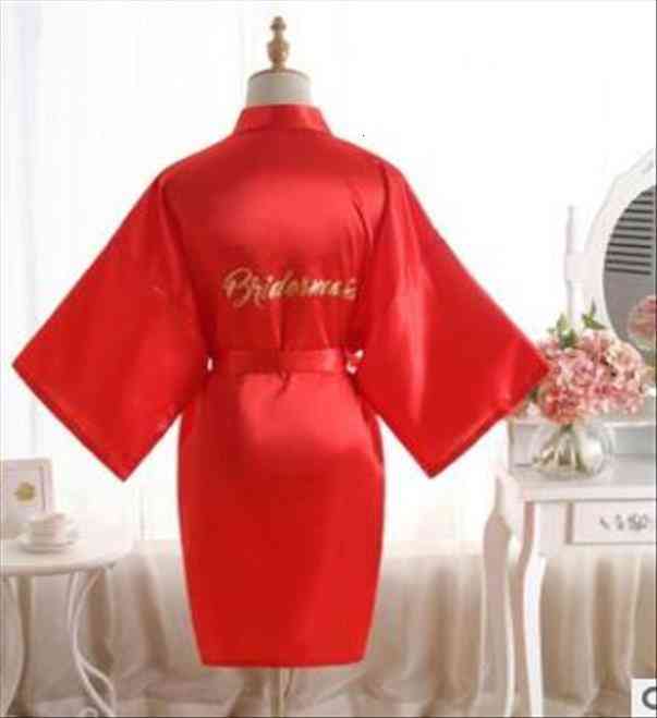 Silk Satin Wedding Bride Bridesmaid Robe Solid Bathrobe Short Kimono Robe Night Bath Fashion Dressing Gown For Wome, Black;red
Silk Satin Wedding Bride Bridesmaid Robe Solid Bathrobe Short Kimono Robe Night Bath Fashion Dressing Gown For Wome, Black;red