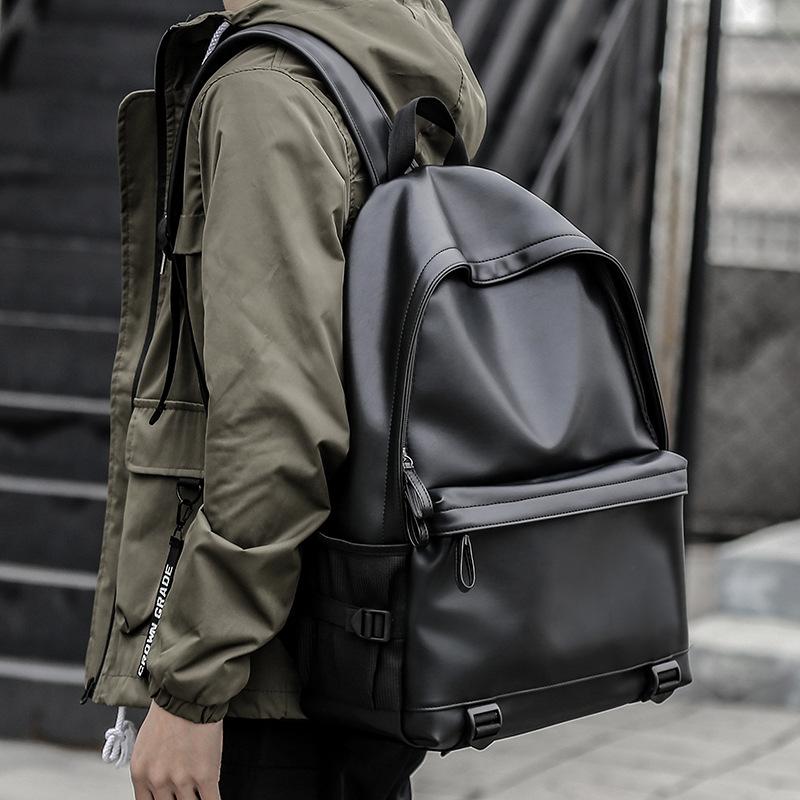 Backpack Fashion Men Leather Backpacks Black School Bags For Teenagers Boys College Book Bag Laptop Mochila Masculina, No usb
Backpack Fashion Men Leather Backpacks Black School Bags For Teenagers Boys College Book Bag Laptop Mochila Masculina, No usb