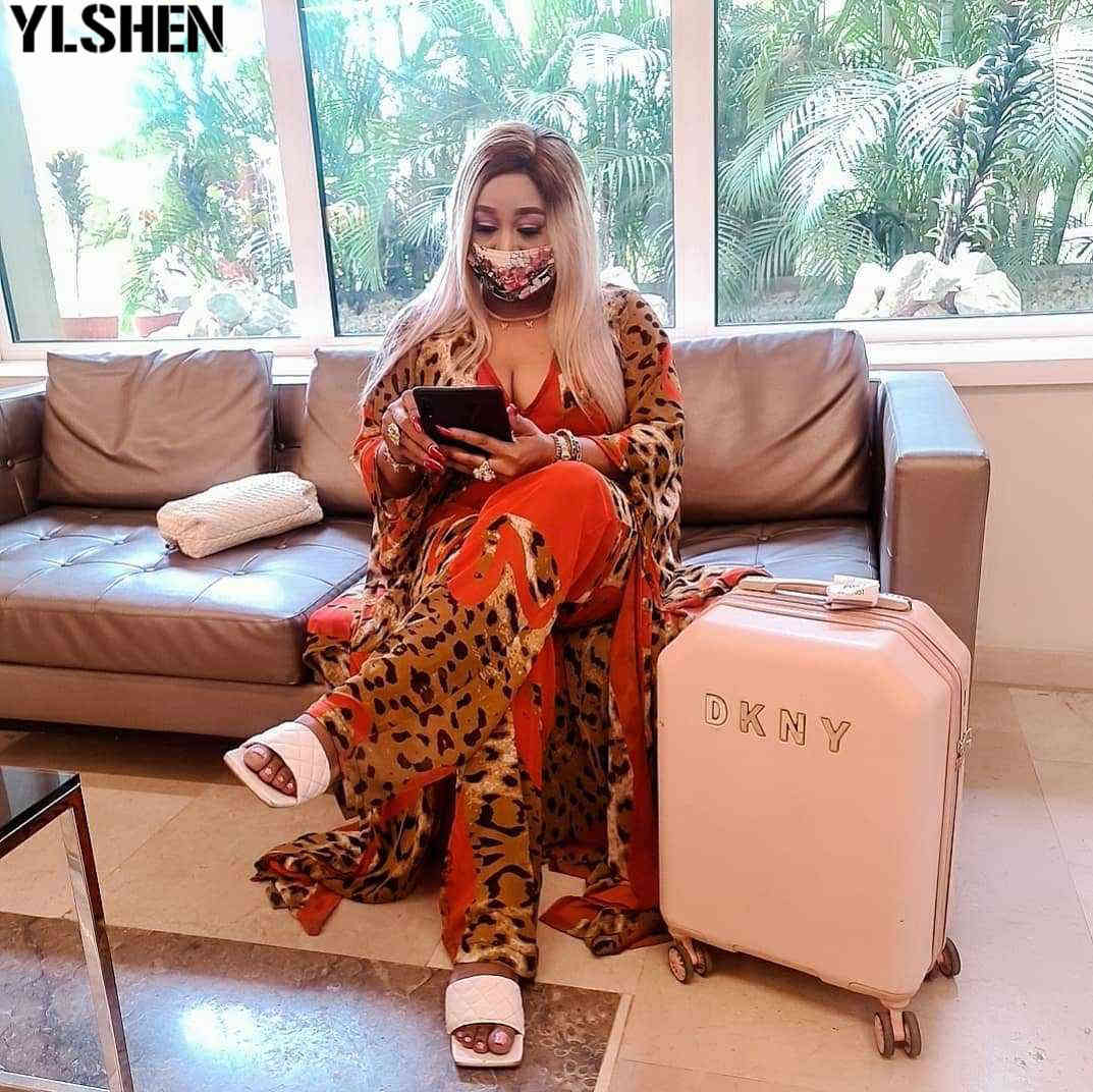 2 Piece Set Women Africa Clothes African Dashiki New Fashion Two Piece Suit Long Dress + Wide Pants Party Dresses Plus Size Robe 210408