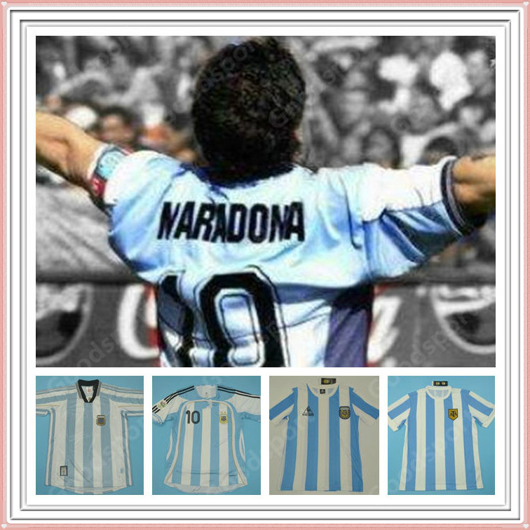 RETRO ARGENTINA jersey 86 78 98 06 DIEGO MARADONA ORTEGA shirt Soccer football M e s s i BATISTUTA CRESPO RIQUELME Caniggia Kempes hot CLASSIC, 2006
RETRO ARGENTINA jersey 86 78 98 06 DIEGO MARADONA ORTEGA shirt Soccer football M e s s i BATISTUTA CRESPO RIQUELME Caniggia Kempes hot CLASSIC, 2006