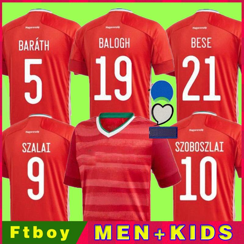 2021 Hungary soccer jerseys national team HOME red Dominik Szoboszlai Puskás Willi Orban Tamás Kadar 20/21 AWAY football shirts uniform