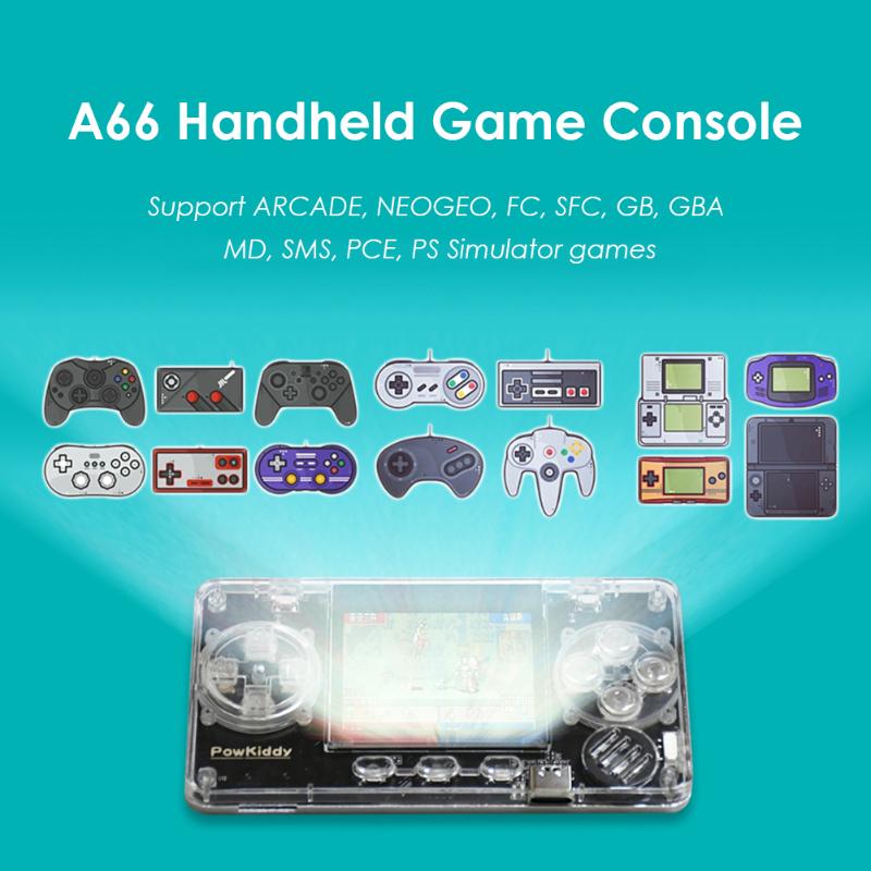 Portable Game Players Black Handheld Gaming USB Type-C 5V 1A Powkiddy A66 2.0 Inch IPS LCD Console 4000 Games Retro Video Player
Portable Game Players Black Handheld Gaming USB Type-C 5V 1A Powkiddy A66 2.0 Inch IPS LCD Console 4000 Games Retro Video Player