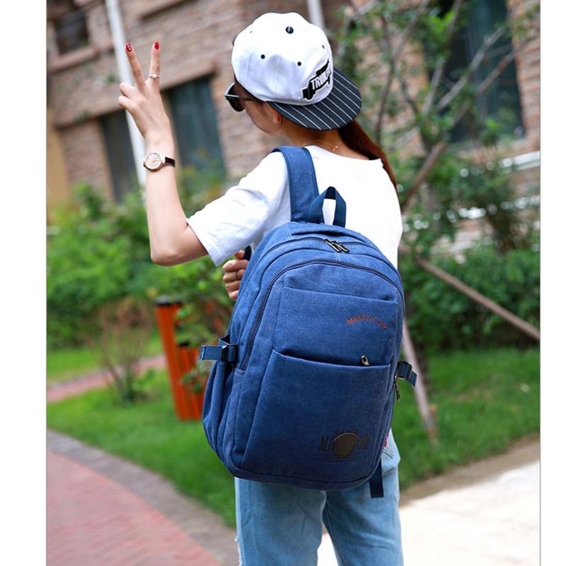 Backpack Canvas Men's Male Computer Bag School Bags For Teenage Girls Student Schoolbag Travel, Black
Backpack Canvas Men's Male Computer Bag School Bags For Teenage Girls Student Schoolbag Travel, Black