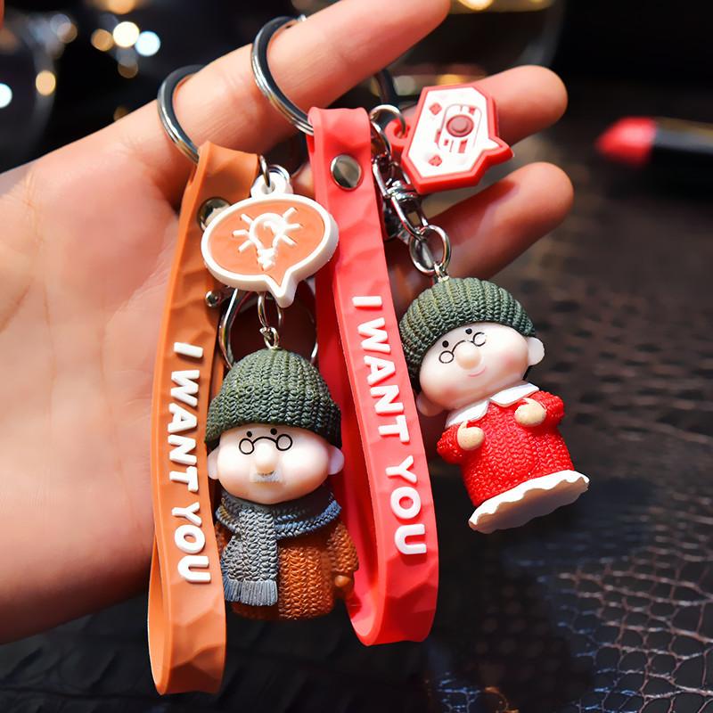 Keychains Simulation Character Doll Fur Ball Pendant Old Grandparents Couple Small Gifts Keychain Charms Key Chain Accessories Cute
Keychains Simulation Character Doll Fur Ball Pendant Old Grandparents Couple Small Gifts Keychain Charms Key Chain Accessories Cute