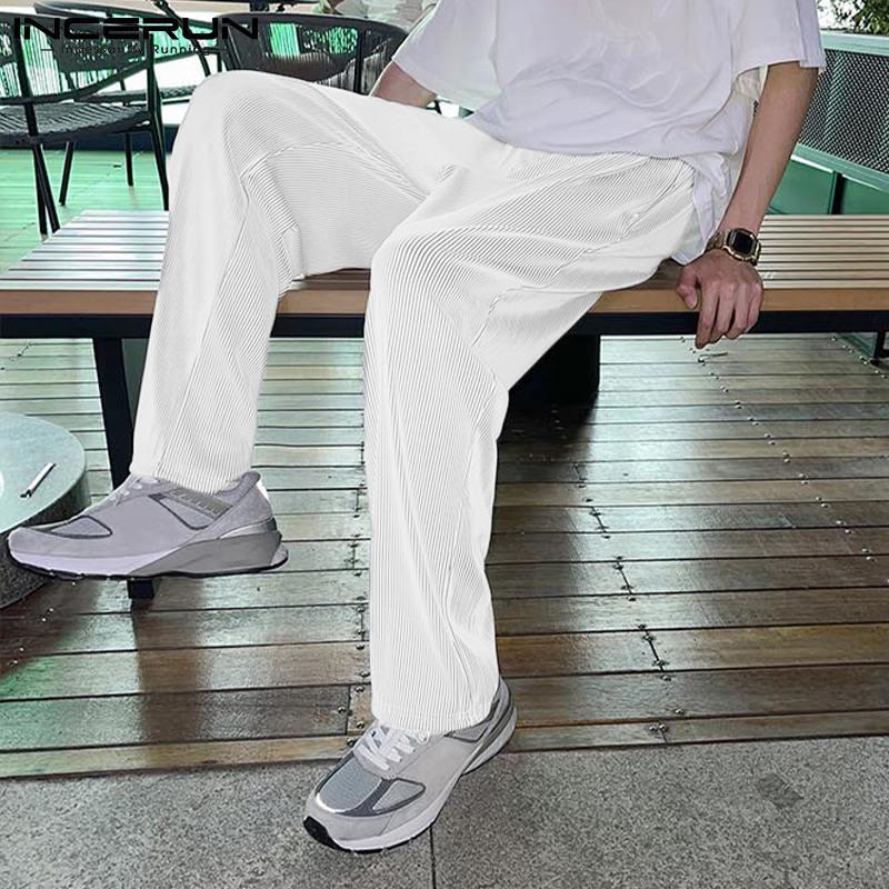 Men's Pants Casual Men Solid All-match Simple Pantalons Loose Comeforable Ice Fabric Streetwear Drape Straight Wide-leg S-5XL INCERUN, Black
Men's Pants Casual Men Solid All-match Simple Pantalons Loose Comeforable Ice Fabric Streetwear Drape Straight Wide-leg S-5XL INCERUN, Black