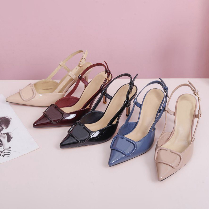 Top Quality women shoes High Heels Sandals Nude Color Pointed Sandal Fashion Banquet Stylist Ladies Dress Shoe Studded Leather Shoe's with box, Black
Top Quality women shoes High Heels Sandals Nude Color Pointed Sandal Fashion Banquet Stylist Ladies Dress Shoe Studded Leather Shoe's with box, Black