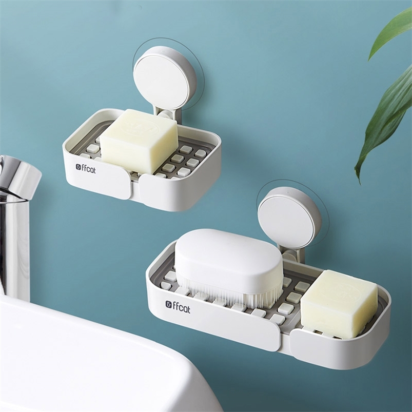 Drainage Soap Holder Convex Portable Dishes Hand Sanitizer For Bathroom Storage Box Home Accessories 210423