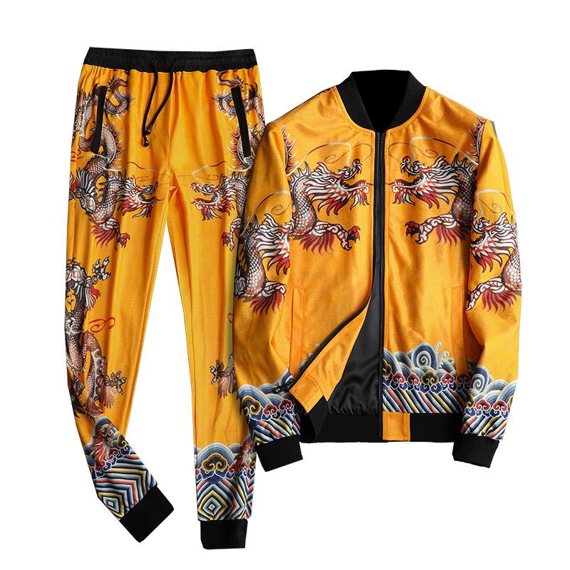 Men's Tracksuits Luxury Gold Dragon Fall Tracksuit Men Conjunto Deportivo Hombre Ensemble Homme Designer Fancy Fashion Menswear (jacket+pant, 6006
Men's Tracksuits Luxury Gold Dragon Fall Tracksuit Men Conjunto Deportivo Hombre Ensemble Homme Designer Fancy Fashion Menswear (jacket+pant, 6006