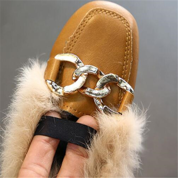 Fashion Kids Shoes Plush Children Loafer Shoes Girls Princess Party Shoes Toddler Boys Casual Sneakers