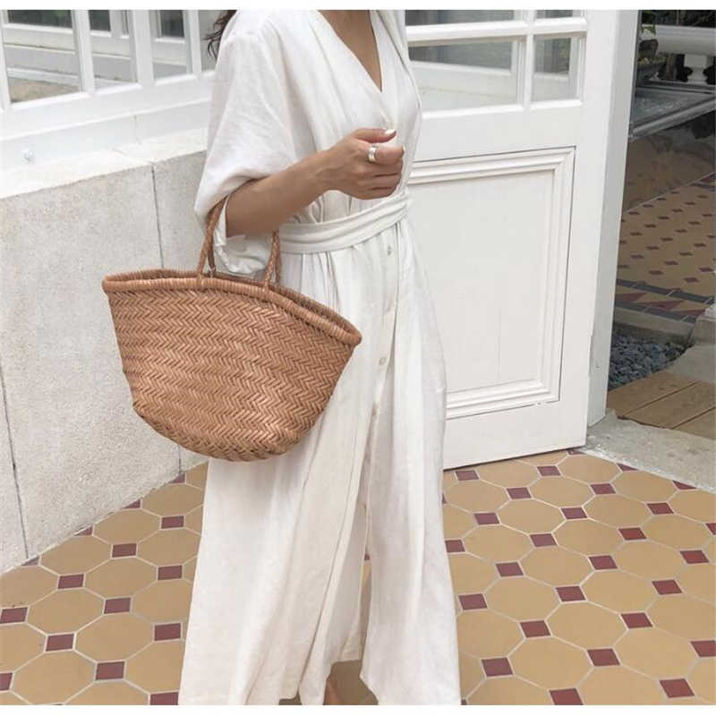 Women Dresses Spring Summer Cotton Linen Ladies Pleated Long White Dresses V Neck Lace Up Bow vestidos de verano R135 T200416