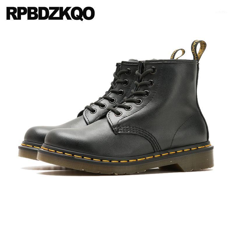 Boots Waterproof Shoes Women Army Combat Muffin Flat Fashion Military 10 12 44 Flatform Ankle Platform Big Size
