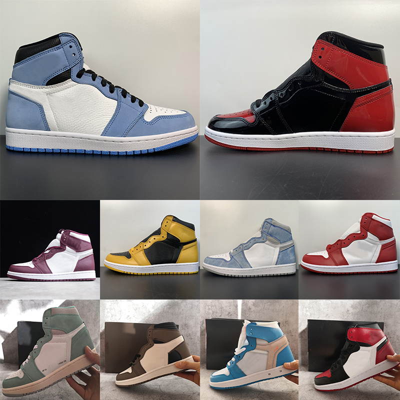 High University Blue 1s 1 basketball shoes Bordeaux dark mocha pollen Jumpman og Light Smoke Grey Twist black white UNC Patent men women sneakers designer trainers, Prototype
High University Blue 1s 1 basketball shoes Bordeaux dark mocha pollen Jumpman og Light Smoke Grey Twist black white UNC Patent men women sneakers designer trainers, Prototype