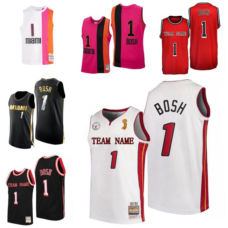Custom S-6XL Men women youth stitched basketball jerseys 1 Chris Bosh jersey black white Mitchell & Ness 2012-13 25th Hardwoods Classics retro wear
Custom S-6XL Men women youth stitched basketball jerseys 1 Chris Bosh jersey black white Mitchell & Ness 2012-13 25th Hardwoods Classics retro wear