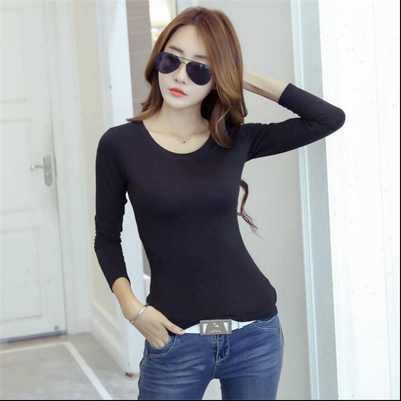 t shirt women trendy fashion simple slim fit long sleeve crew neck ropa harajuku hentai plus size, White
t shirt women trendy fashion simple slim fit long sleeve crew neck ropa harajuku hentai plus size, White