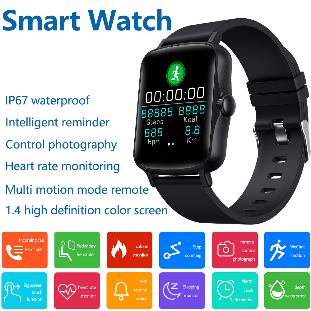 Smart Watch IP67 Waterproof Smartwatch Electronics Clock Sport Fitness Tracker Heart Rate Monitor Blood Pressure Silicone Strap watches For IOS Android
Smart Watch IP67 Waterproof Smartwatch Electronics Clock Sport Fitness Tracker Heart Rate Monitor Blood Pressure Silicone Strap watches For IOS Android