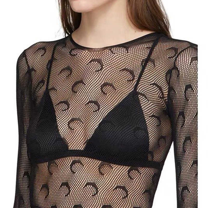 Women Sexy Long Sleeve Skinny Moon Pattern Letter Print Tunic Fashion Perspective Bottoming T-shirt Crescent Sexy Street Tops X0628, White t
Women Sexy Long Sleeve Skinny Moon Pattern Letter Print Tunic Fashion Perspective Bottoming T-shirt Crescent Sexy Street Tops X0628, White t