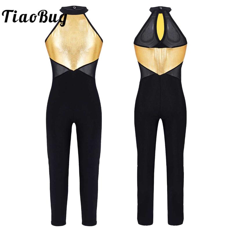Stage Wear Kids Sleeveless Stretchy Gymnastics Ballet Leotard Girls Sparkle Dance Costume Halter Neck Sports Jumpsuit Unitard Dancewear, Gold
Stage Wear Kids Sleeveless Stretchy Gymnastics Ballet Leotard Girls Sparkle Dance Costume Halter Neck Sports Jumpsuit Unitard Dancewear, Gold