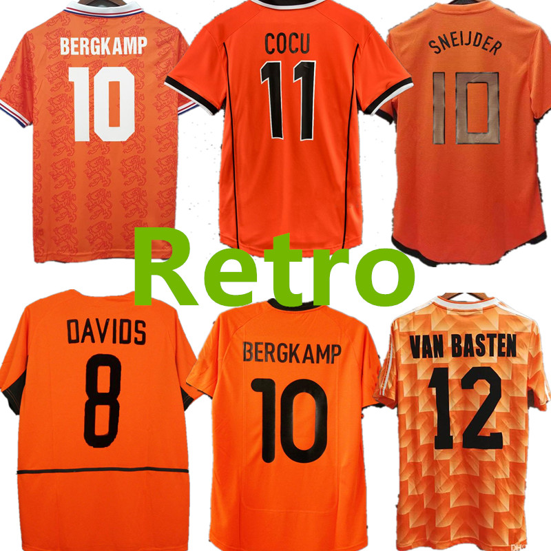 Retro 88 #12 VAN BASTEN #10 GULLIT #17 RIJKAARD Men' Soccer Jerseys Netherlands #8 Football Shirts 1974 1994 1997 2000 2010 2012 1995 1991 1988 BERGKAMP, 1988 home
Retro 88 #12 VAN BASTEN #10 GULLIT #17 RIJKAARD Men' Soccer Jerseys Netherlands #8 Football Shirts 1974 1994 1997 2000 2010 2012 1995 1991 1988 BERGKAMP, 1988 home