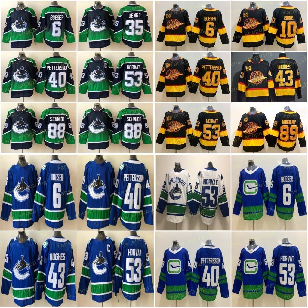 Mens 2021 Reverse Retro Vancouver Canucks Ice Hockey Jerseys 53 Bo Horvat C 6 Brock Boeser 40 Elias Pettersson 43 Quinn Hughes 35 Thatcher Demko Stitched Blue Shirts, As
Mens 2021 Reverse Retro Vancouver Canucks Ice Hockey Jerseys 53 Bo Horvat C 6 Brock Boeser 40 Elias Pettersson 43 Quinn Hughes 35 Thatcher Demko Stitched Blue Shirts, As