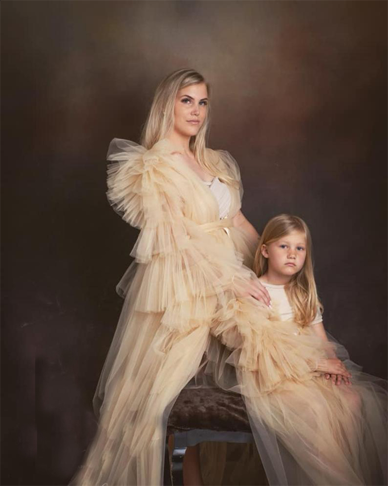 Sexy Plus Size Pregnant Ladies Maternity Sleepwear Dress Ruffle Nightgowns For Photoshoot Lingerie Bathrobe Nightwear Baby Shower