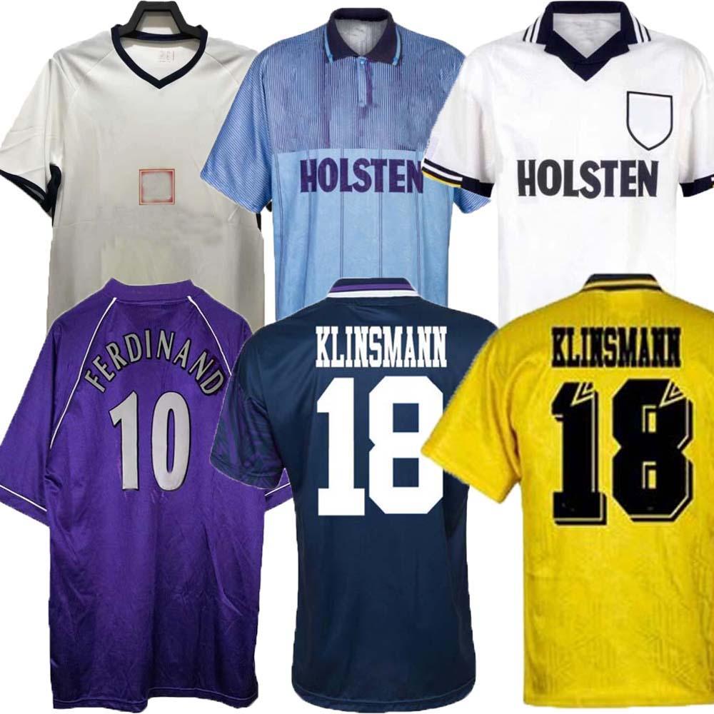 Tottenham 1990 1998 1991 1982 Retro Klinsmann GASCOIGNE ANDERTON SHERINGHAM Ginola Ferdinand soccer jersey Centenary 94 95 uniforms men, Black;yellow
Tottenham 1990 1998 1991 1982 Retro Klinsmann GASCOIGNE ANDERTON SHERINGHAM Ginola Ferdinand soccer jersey Centenary 94 95 uniforms men, Black;yellow