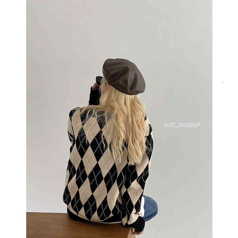 Women's Sweaters argyle plaid sweater long sleeve preppy English style y2k and-girl autumn turtleneck in Korean v J3E5, 1# shoe box
Women's Sweaters argyle plaid sweater long sleeve preppy English style y2k and-girl autumn turtleneck in Korean v J3E5, 1# shoe box