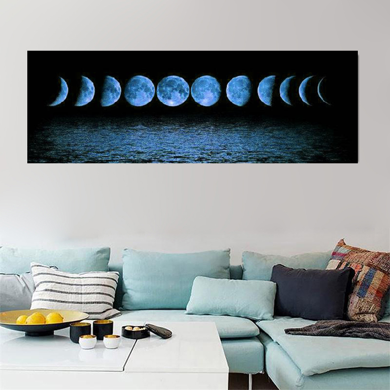 Large Size Abstract Moon Picture Canvas Painting Wall Art Posters And Prints For Living Room Study Decoration Cudaros No Frame