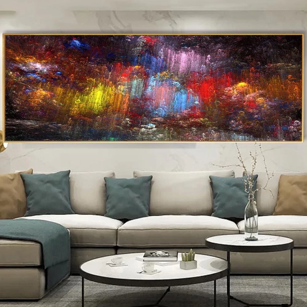 Abstract Colorful Clouds Painting Modern Canvas Prints Wall Art Pictures For Living Room Home Decor Posters Big Size Quadros