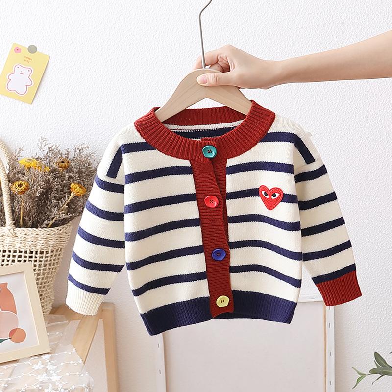 Pullover Baby Boys Girls Sweater 2021 Autumn Winter Kids Knitted Cardigan Coats Stripe Cartoon Toddler Infant Clothing Children Tops, Blue
Pullover Baby Boys Girls Sweater 2021 Autumn Winter Kids Knitted Cardigan Coats Stripe Cartoon Toddler Infant Clothing Children Tops, Blue