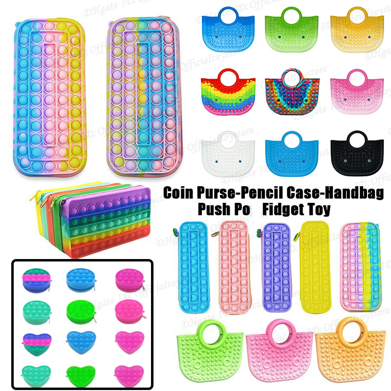 Fidget Toys Anti-stress Rainbow Handbag Silicone Pencil Case Autism Needs Squishy Stress Reliever Decompression Toy
Fidget Toys Anti-stress Rainbow Handbag Silicone Pencil Case Autism Needs Squishy Stress Reliever Decompression Toy