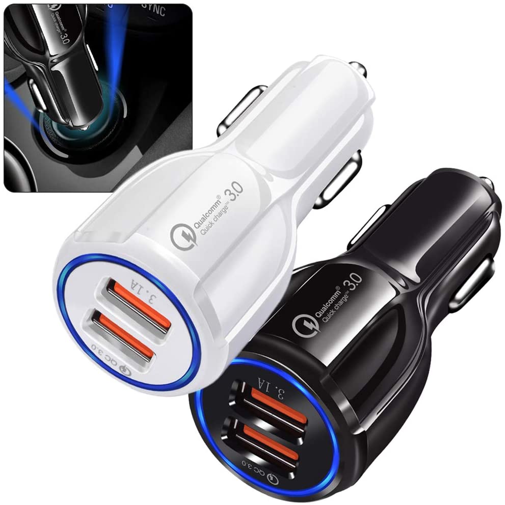 USB Car Charger Adapter Universal QC 3.0 3.1A Dual Ports Fast Charge Auto Socket Cigarette Lighter for iPhone Samsung
USB Car Charger Adapter Universal QC 3.0 3.1A Dual Ports Fast Charge Auto Socket Cigarette Lighter for iPhone Samsung