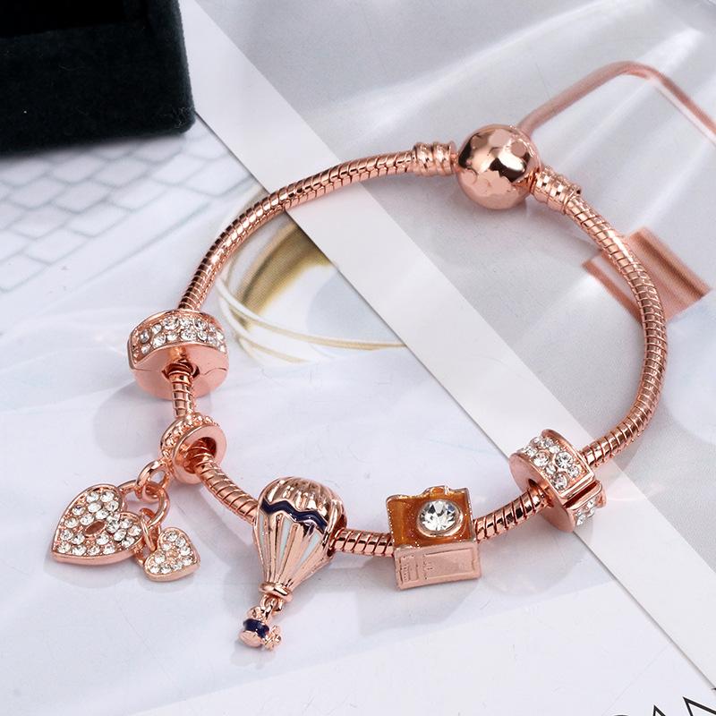 pandora style charm bracelet women fashion beads bracelets bangle plated rose gold diy pendants jewelry girls wedding, Golden;silver
pandora style charm bracelet women fashion beads bracelets bangle plated rose gold diy pendants jewelry girls wedding, Golden;silver