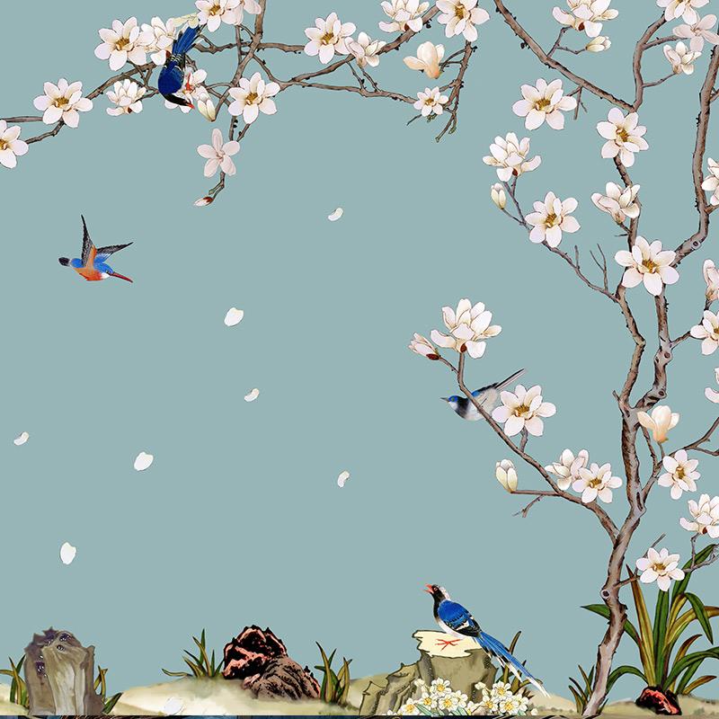 Wallpapers Chinese Sofa Background Wall TV Large Wallpaper Flowers And Birds Murals, Silk cloth
Wallpapers Chinese Sofa Background Wall TV Large Wallpaper Flowers And Birds Murals, Silk cloth