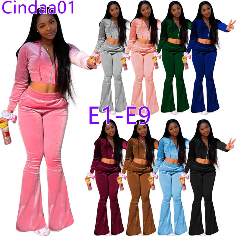Women Tracksuits Velvet 2 Piece Outfits Zipper Front Pocket Long Sleeve Jacket Bell Bottom Sweatpant Sport Set XS-XXL 60 Colours, Desiccant
Women Tracksuits Velvet 2 Piece Outfits Zipper Front Pocket Long Sleeve Jacket Bell Bottom Sweatpant Sport Set XS-XXL 60 Colours, Desiccant
